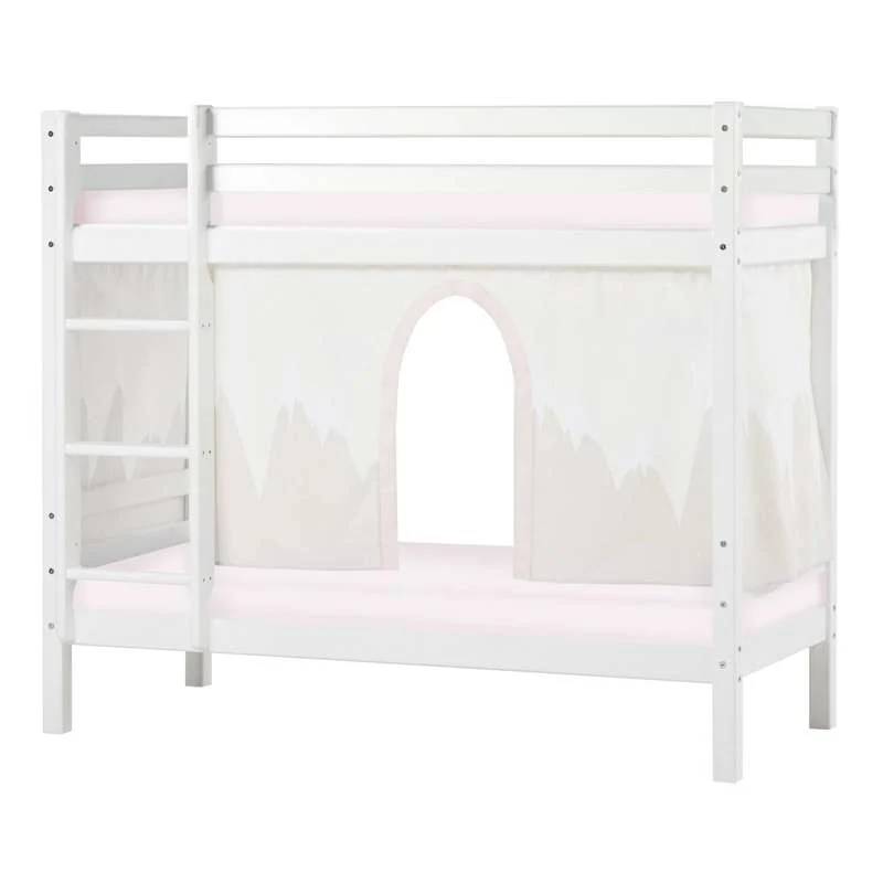 Hoppekids ECO Dream - Køjeseng m. WINTER WONDERLAND Forhæng - 70x160 cm. - Ikke Delbar