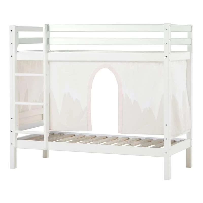 Hoppekids ECO Dream - Køjeseng m. WINTER WONDERLAND Forhæng - 70x160 cm. - Ikke Delbar