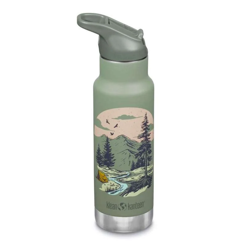 Glow---Dark Klean Kanteen Kid Classic Termodrikkedunk - Kid SportCap - 355ml - Mountain Scape