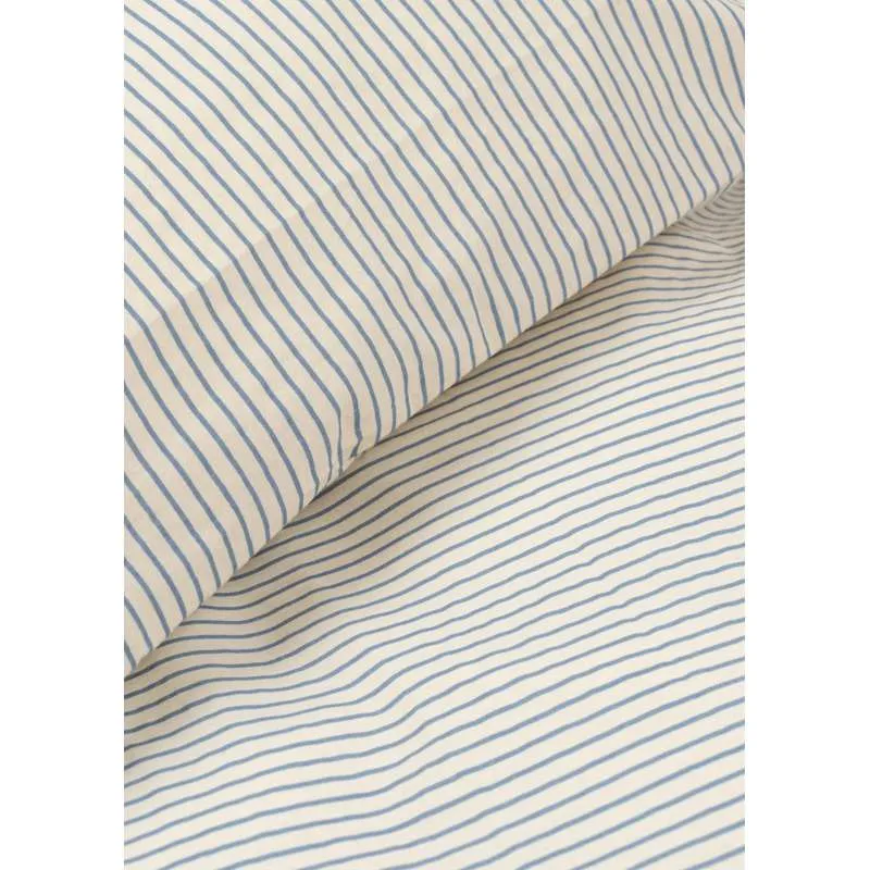 Konges Sløjd Sengetøj - Baby - Strandshavet - GOTS - Stripe Bluie