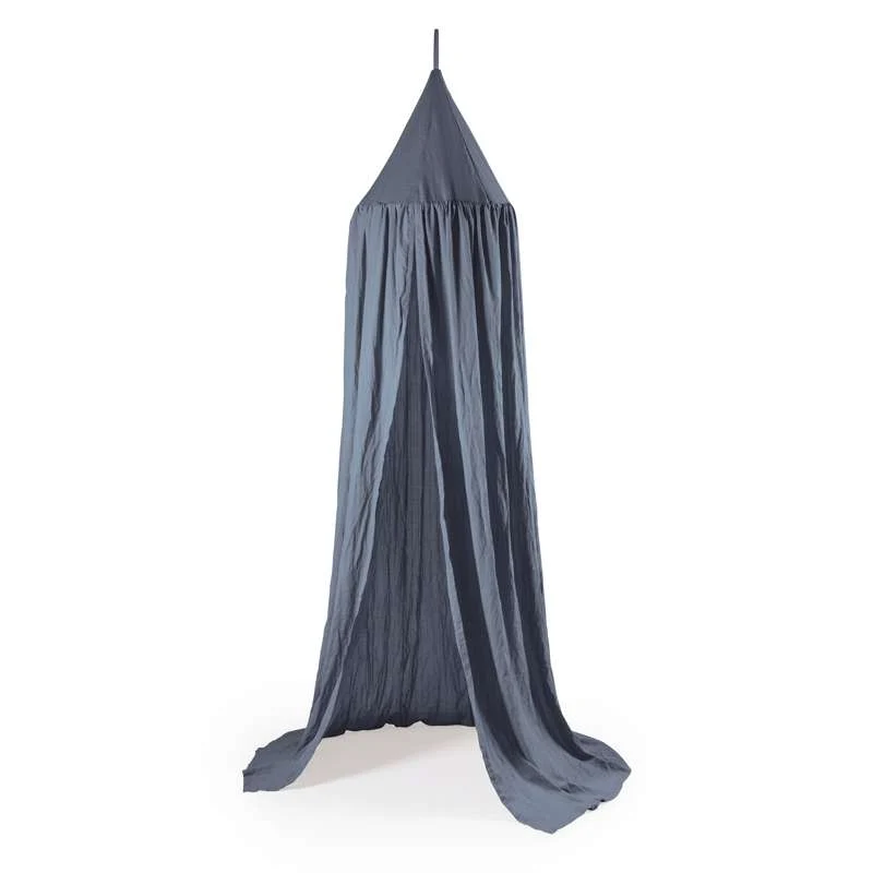 Sebra Bed canopy - Dobby woven - Forest Lake Cobalt