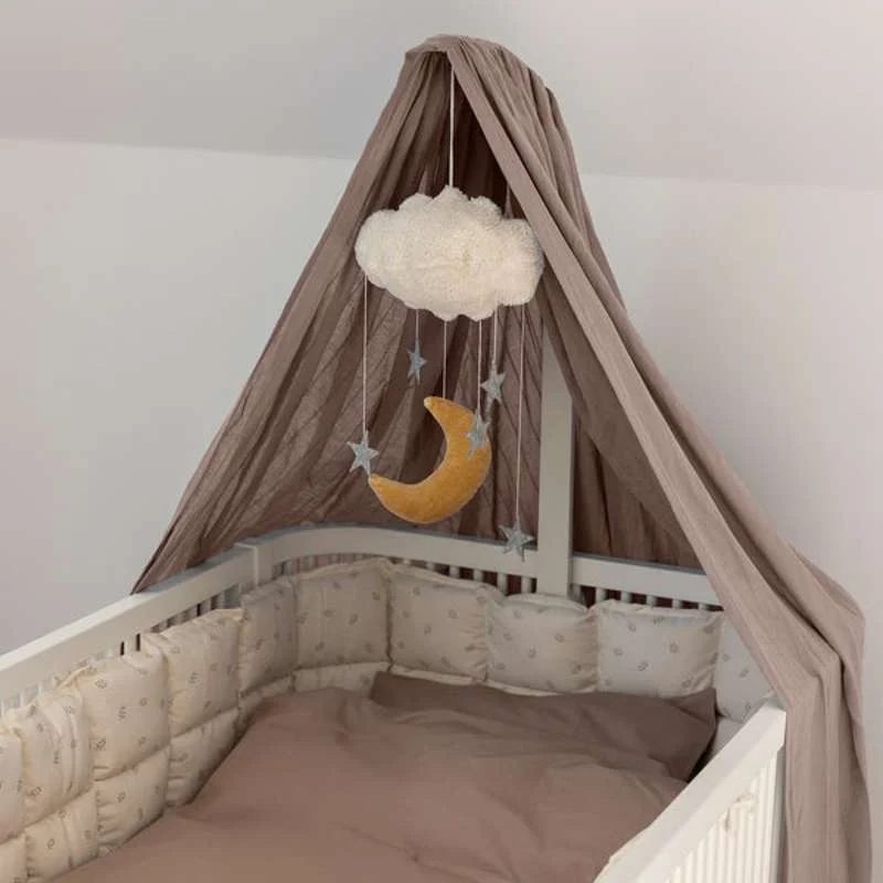 Sebra Bed canopy - Sky - Jetty Beige 3-Piece Set