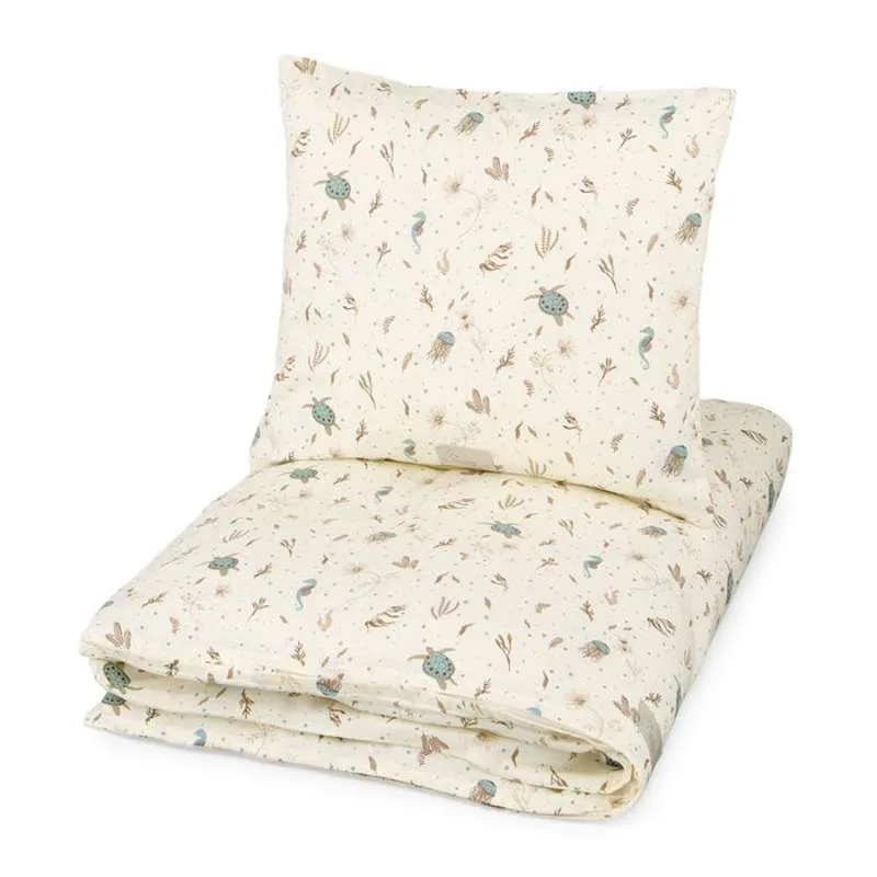 Сертифицирано безопасно и меко Cam Cam Copenhagen Bedding - Junior - GOTS - Sea Garden