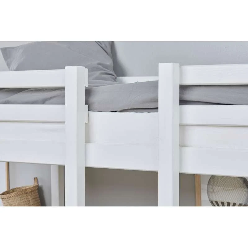 Hoppekids Jumboseng - 90x200 cm. - Hvid