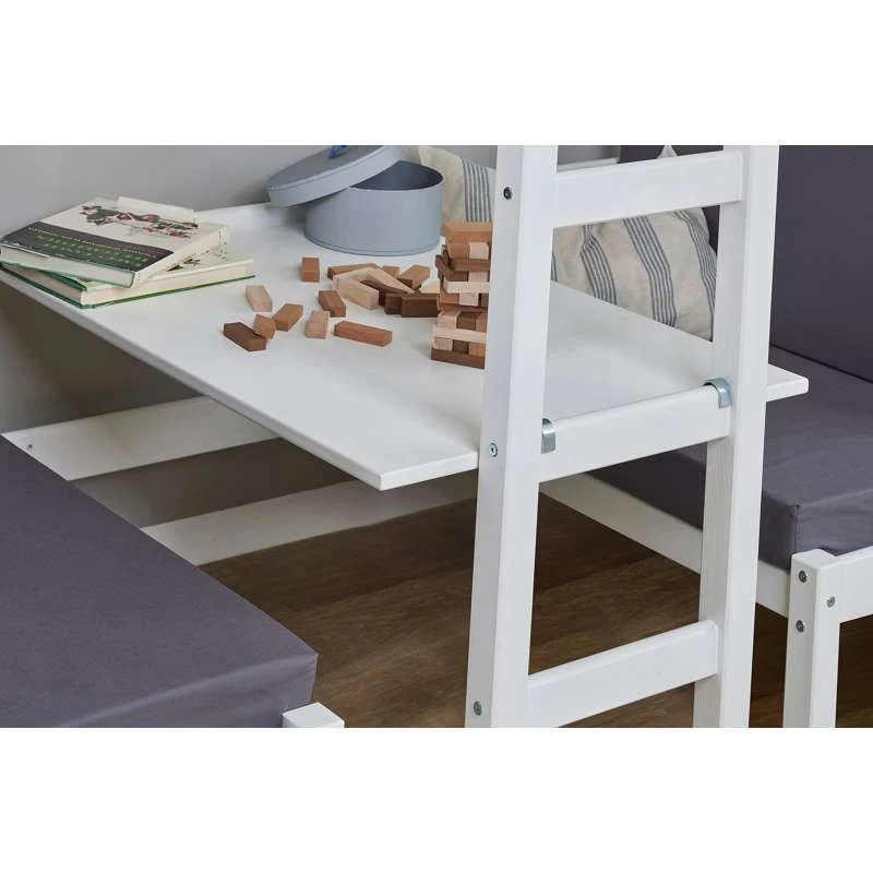 Hoppekids Jumboseng - 90x200 cm. - Hvid