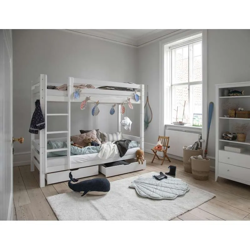 Hoppekids ECO Разкошен - Mellemklodser til Høj Etageseng - Hvid