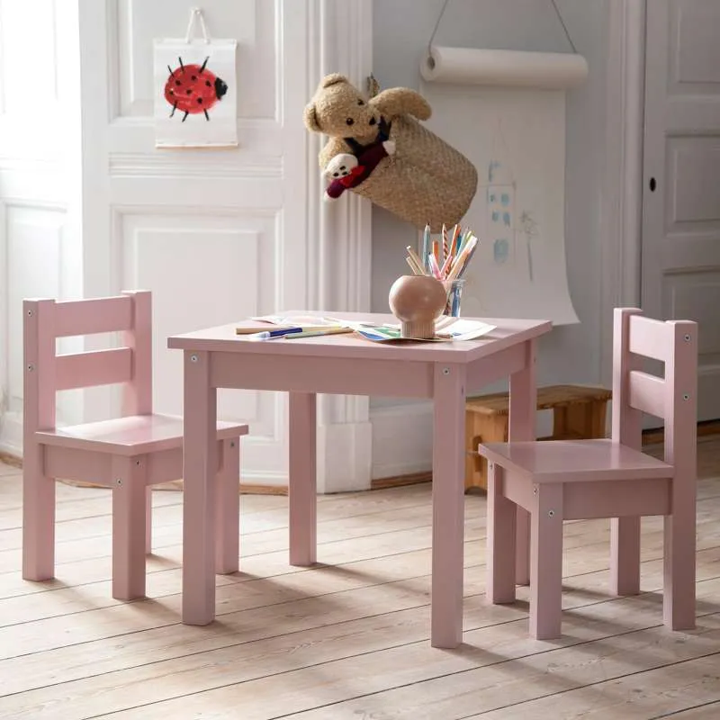 Hoppekids MADS Børnestol - Pale Rose Pastel Blue