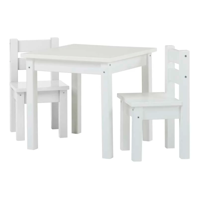 Hoppekids MADS children's table two chairs - White Playrooms