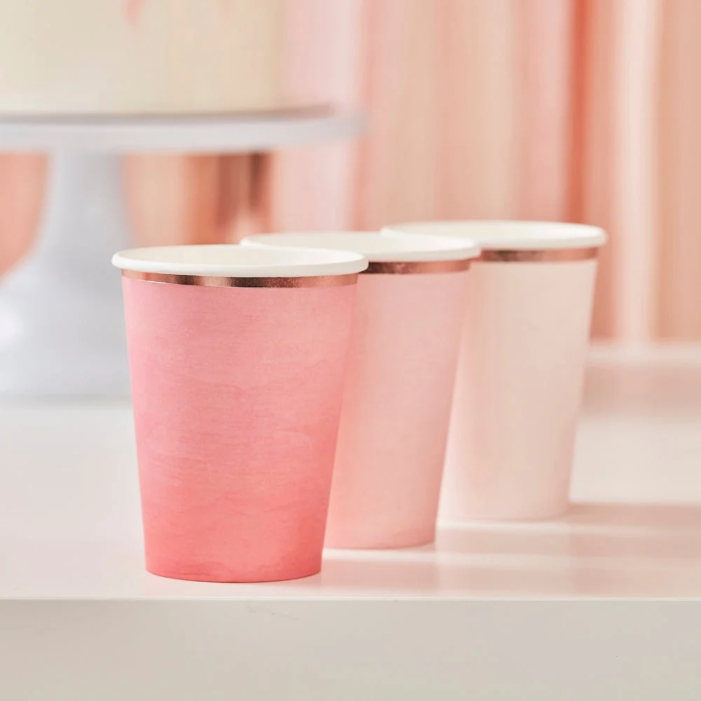 Gingerray Хартиена чаша Ombre Pink