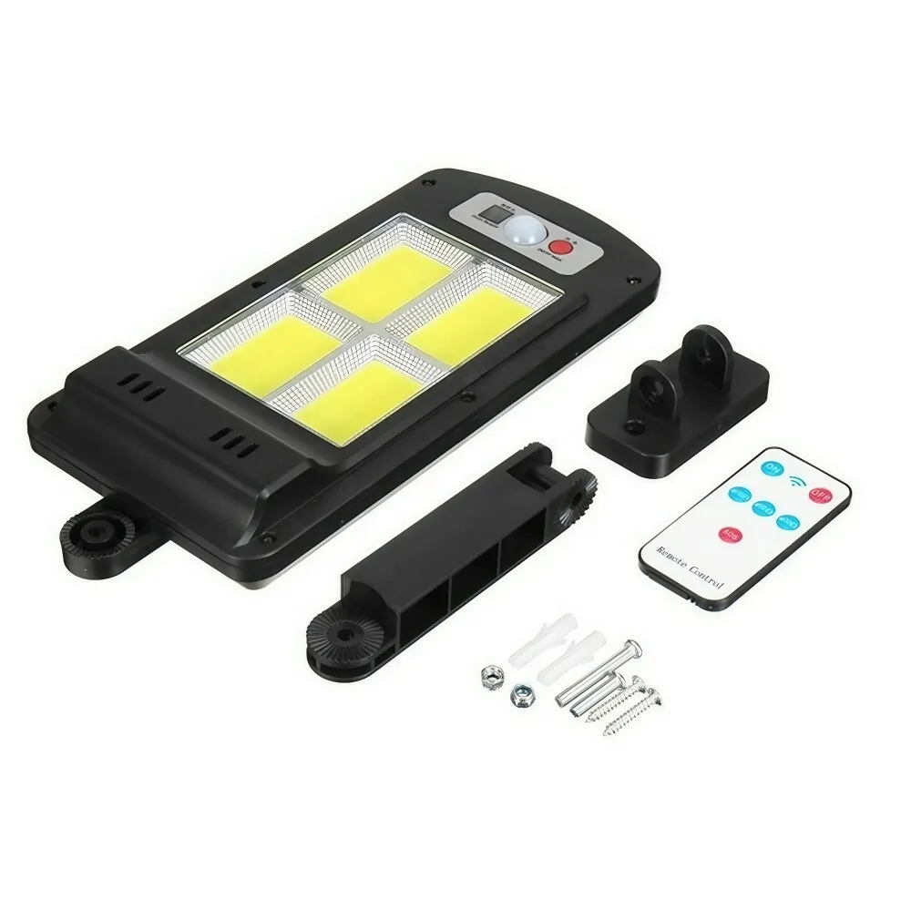 Соларна LED лампа за външна употреба, 36 см x 11,5 см, 3072 лумена, 128 Cob LED диода, 25,6 W - еквивалент на 205 W крушка...