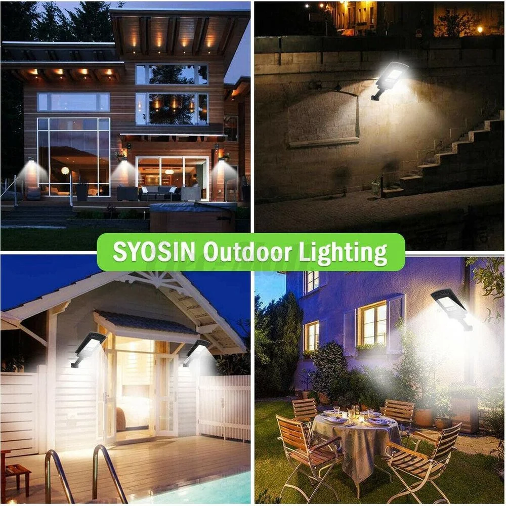 Соларна LED лампа за външна употреба, 36 см x 11,5 см, 3072 лумена, 128 Cob LED диода, 25,6 W - еквивалент на 205 W крушка...