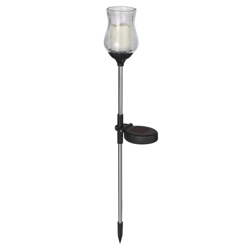 Соларна LED градинска лампа "Лала", височина 55 см, материал стъкло и ABS, 2V, ABS, 600Mah, топло бяло