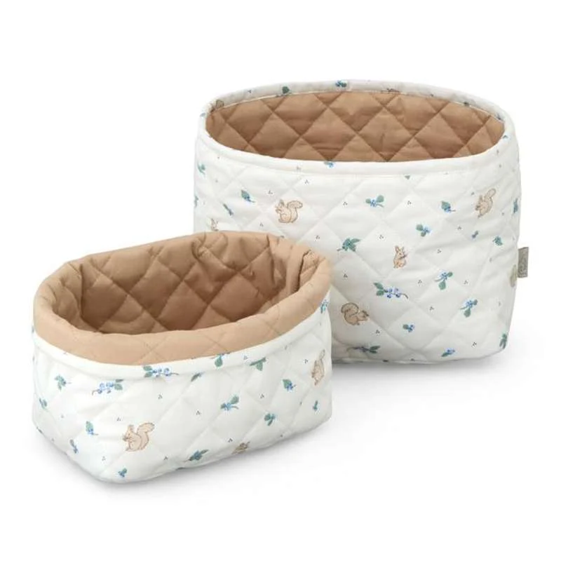 Cam Cam Copenhagen Quilted Storage Baskets - 2 pcs. - OCS - Blueberries