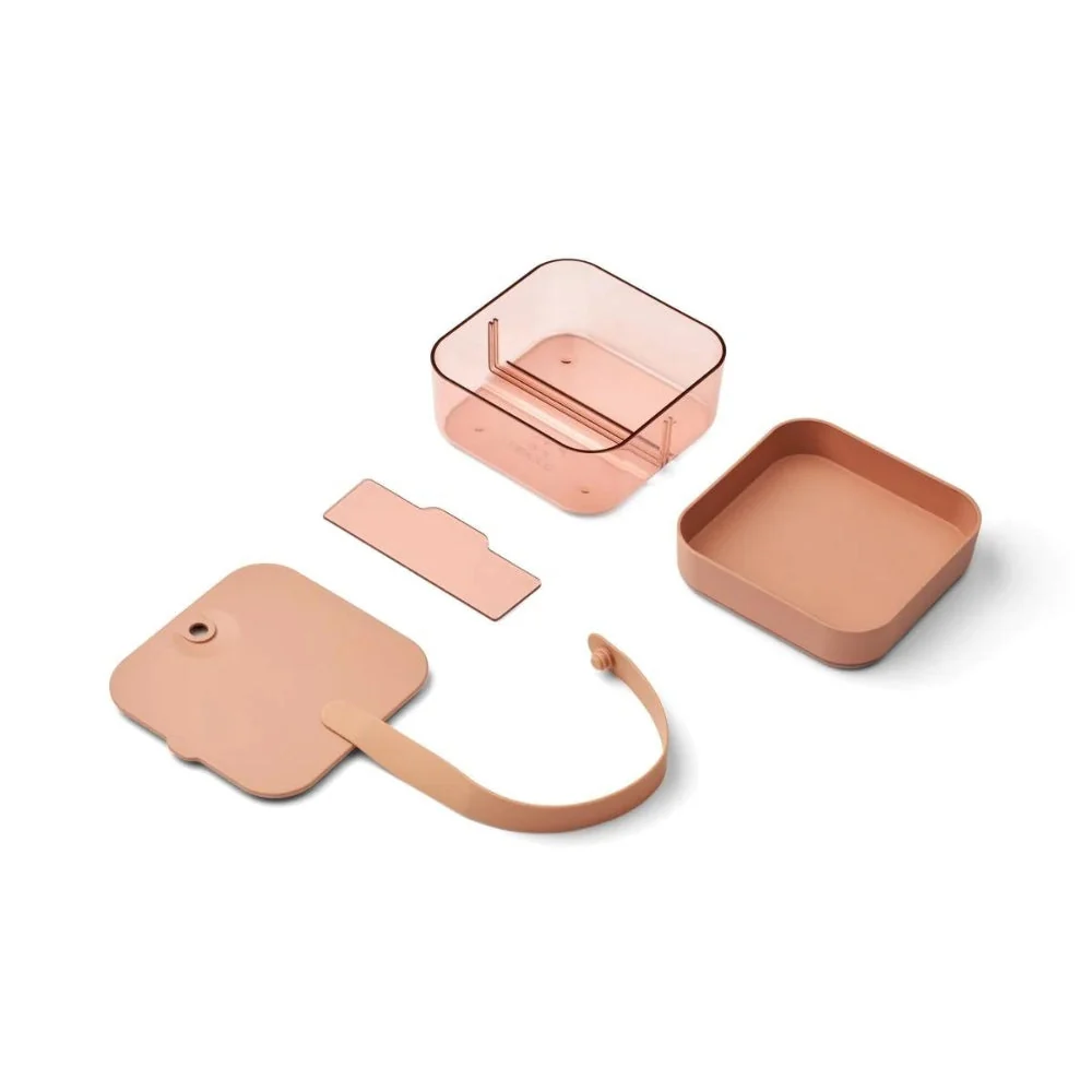 Liewood детска кутия за обяд Bento Box Tuscany pink/dusty raspberry
