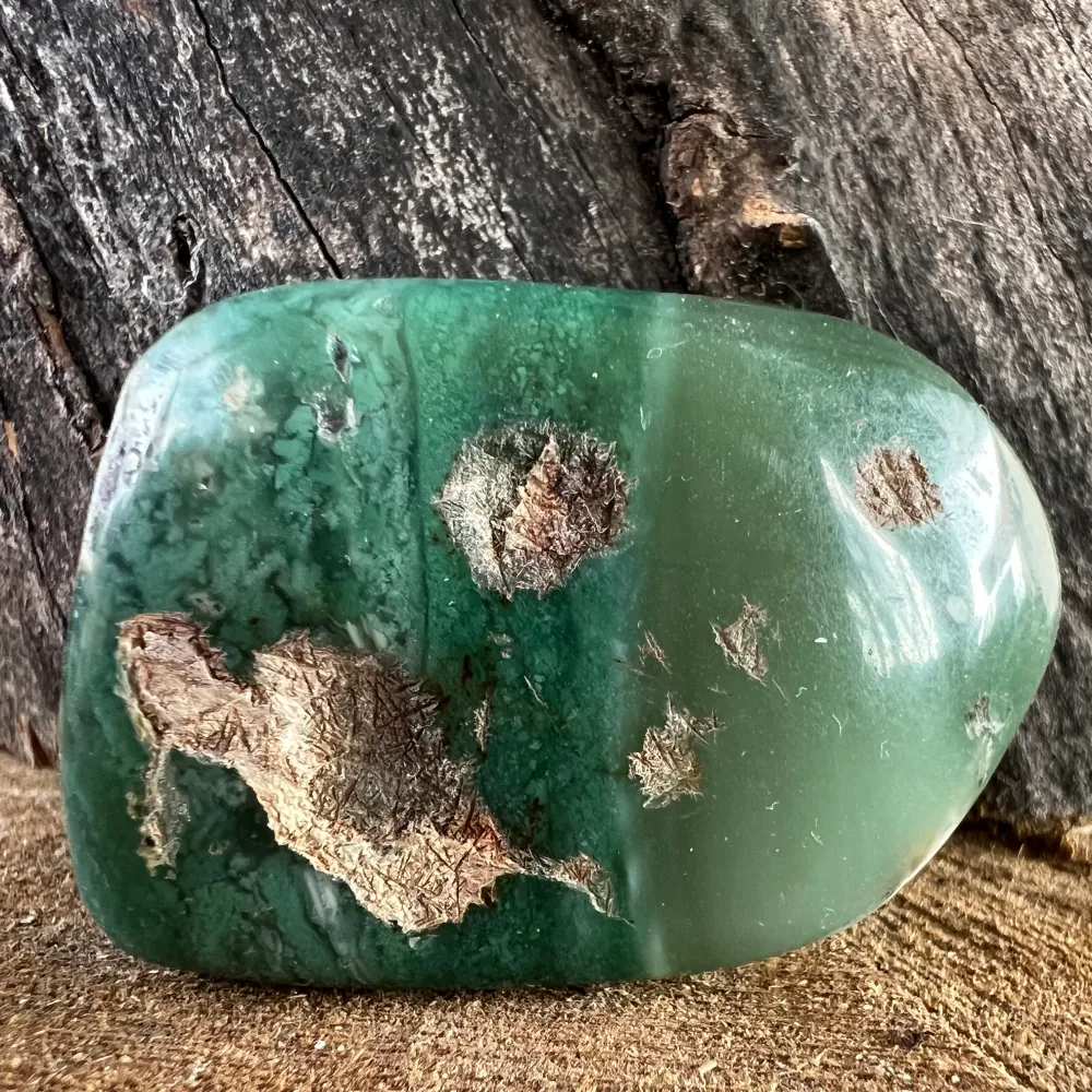 Emerald Palmstone Chrysoprase Model 20 от Зимбабве