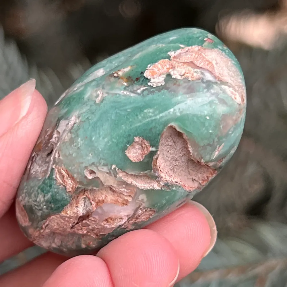 Emerald Palmstone Chrysoprase Model 12 от Зимбабве
