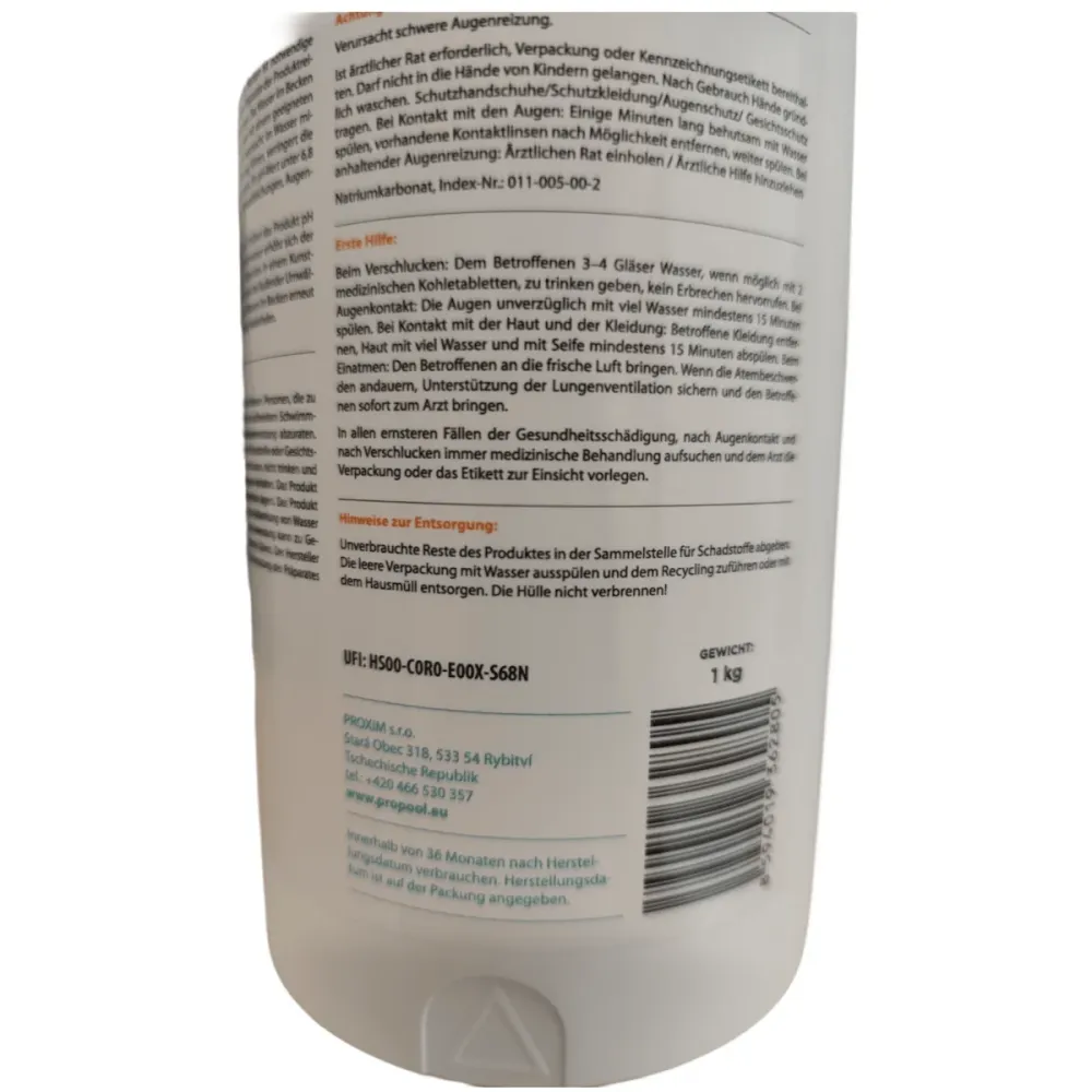 pH plus гранули 1 кг за басейн