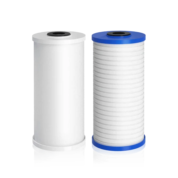 Waterdrop WF10PG 5 микрона 4.5" х 10" Филтър за утайки и филтър с активен въглен, резервен патрон за система за филтриране...