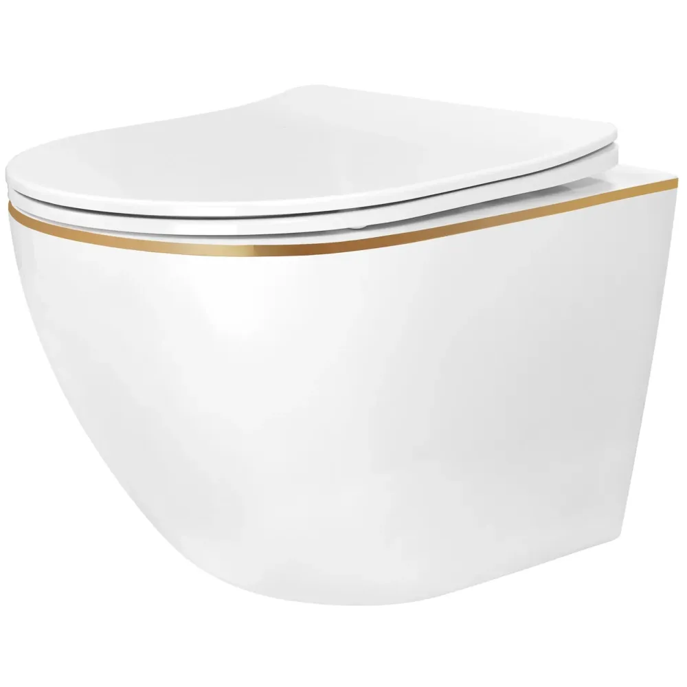 Тоалетна чиния Carlo Mini Tornado NFQ GOLD EDGE