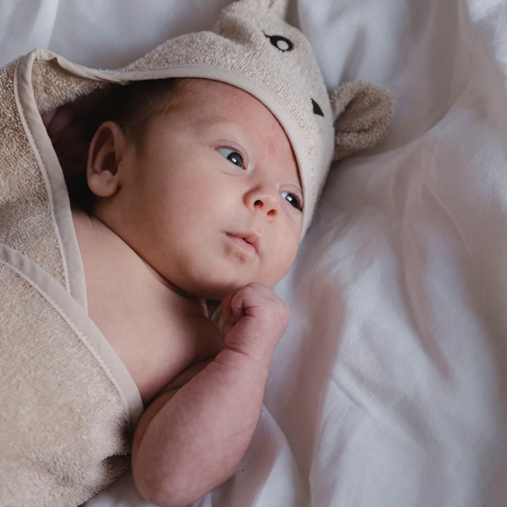Това е моето бебешко одеяло за баня Moly Bunny