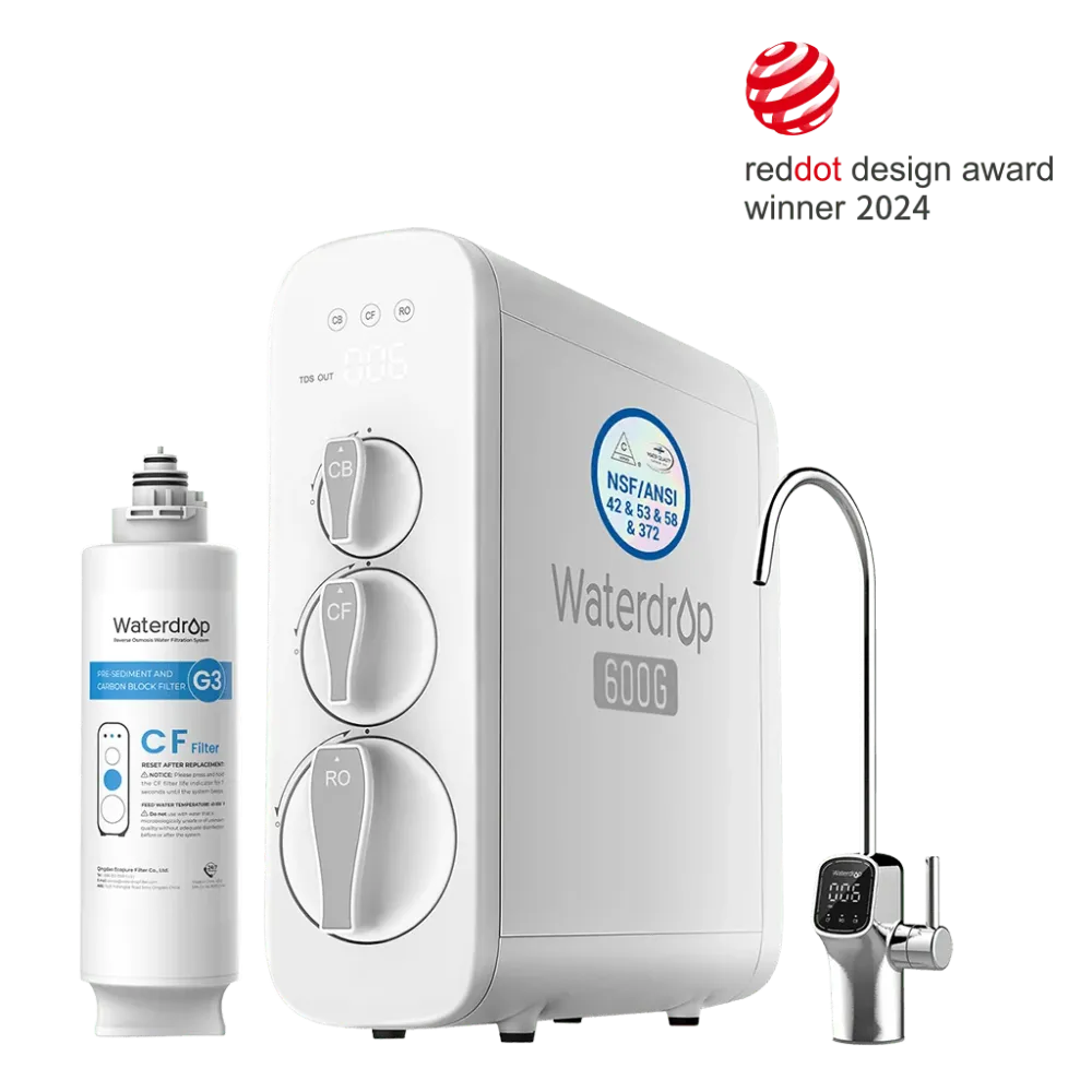 G3P600 RO система без резервоар с екстра плюс CF филтър - Waterdrop G3P600