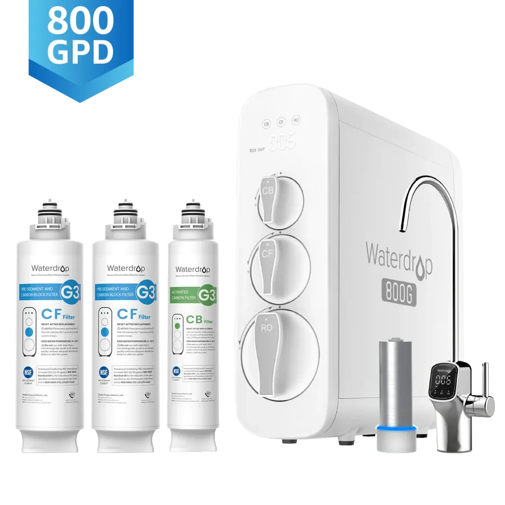 Waterdrop G3P800 RO система под мивка