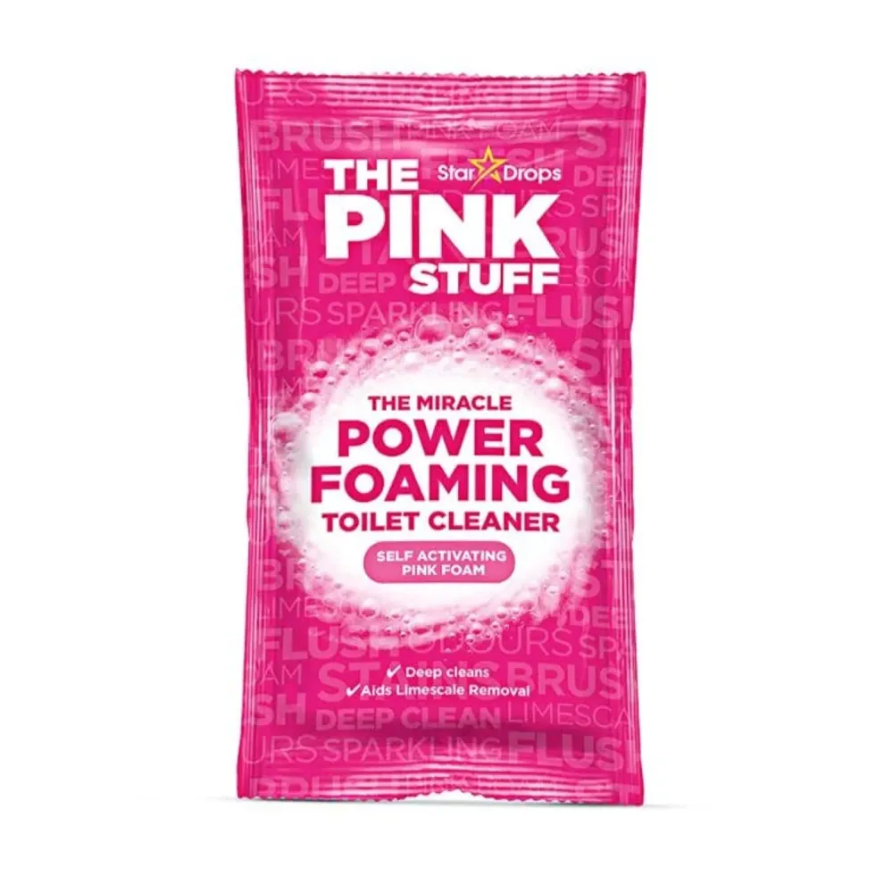 Pink Stuff | Чудодейният пянащ прах за тоалетна | Прах за почистване на тоалетна | 1 x 100 грам
