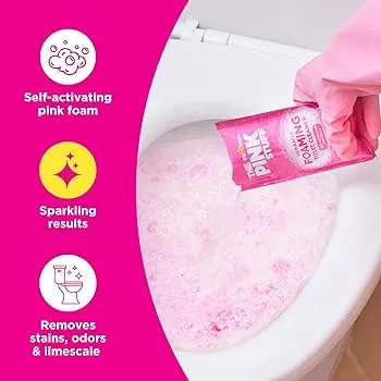 Pink Stuff | Чудодейният пянащ прах за тоалетна | Прах за почистване на тоалетна | 1 x 100 грам