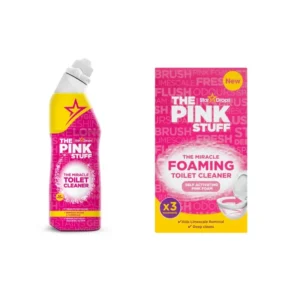 Комплект тоалетна Pink Stuff - Почистващ препарат за тоалетна 750ml и тоалетна пудра