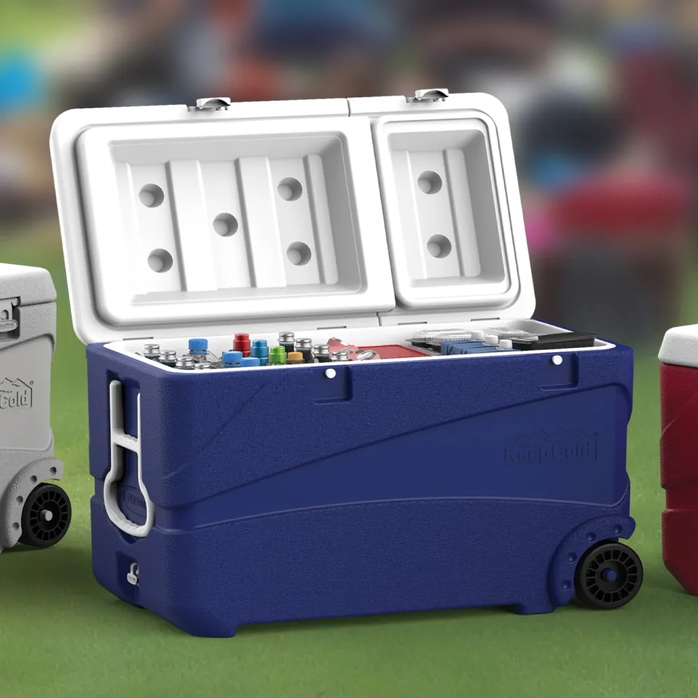 Duramax Deluxe Trolley Icebox 102 с PU изолация, син