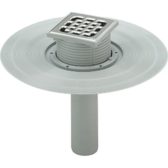 Подов сифон за балкон със долно оттичане 100х100mm φ 50mm Viega Advantix 557096