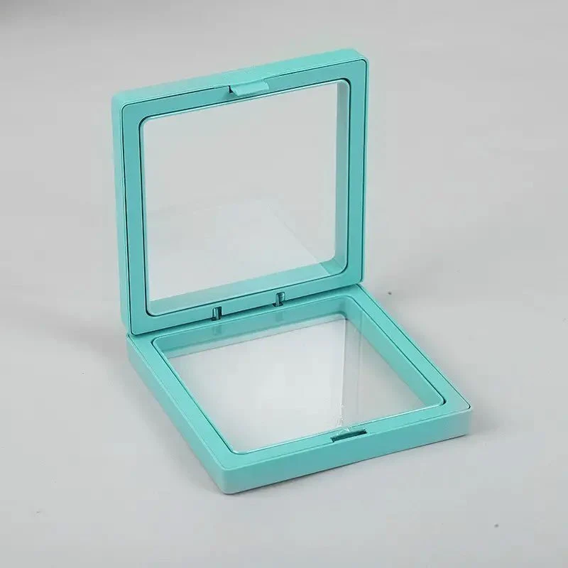 3D плаваща рамка за дисплей 11x11cm тюркоазена