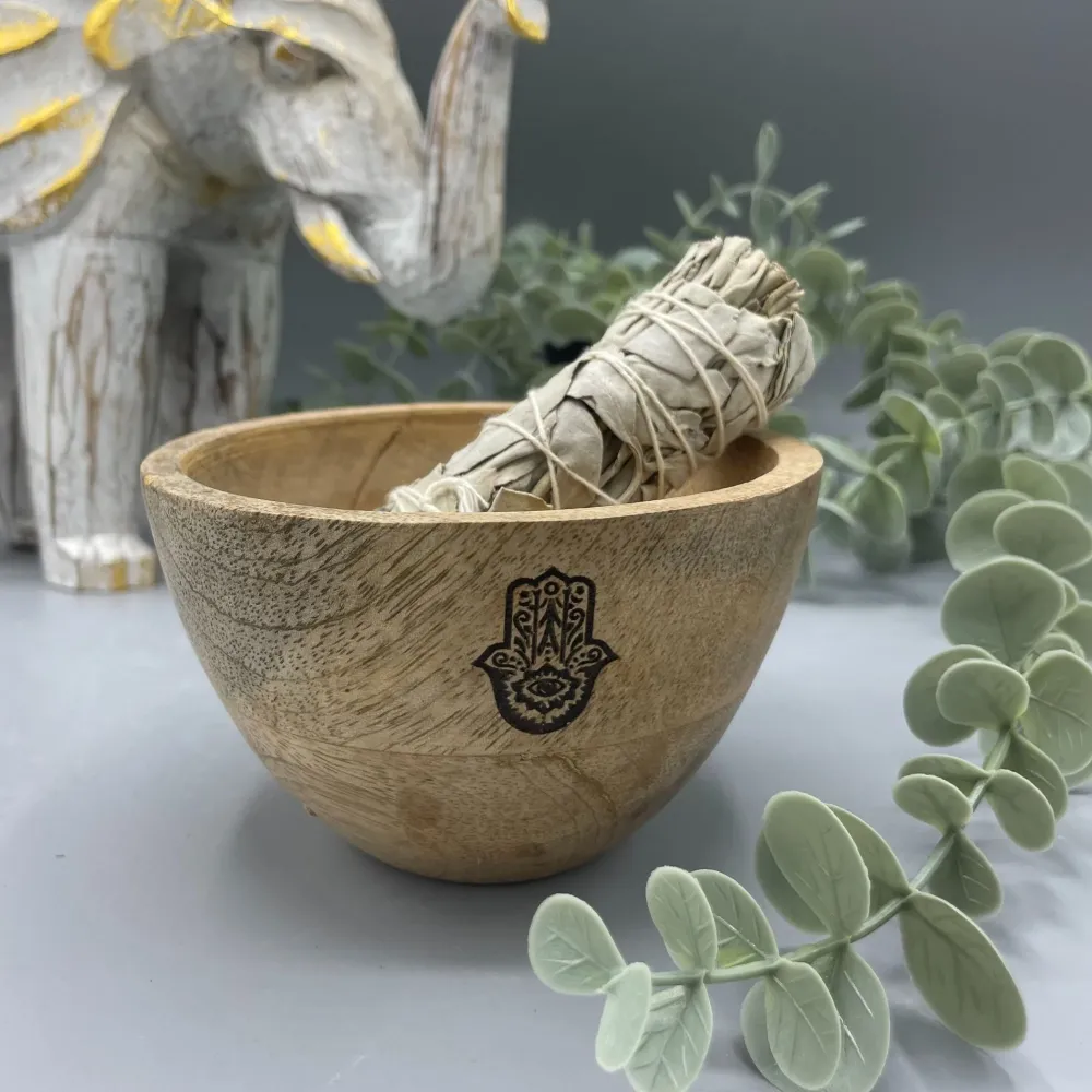 Купа за пречистване Дървена Хамса Олтарни предложения 11x7cm