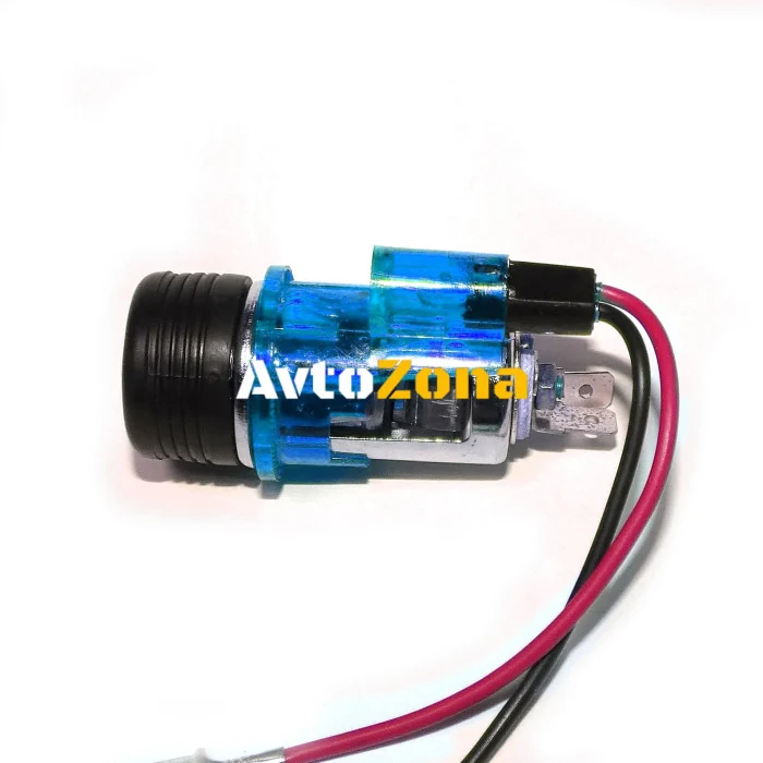 Универсална запалка за автомобил 12V с вградена синя светлина 28мм-29мм