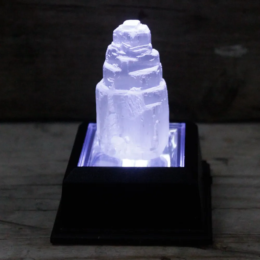 Кристална кула от селенит 5 cm