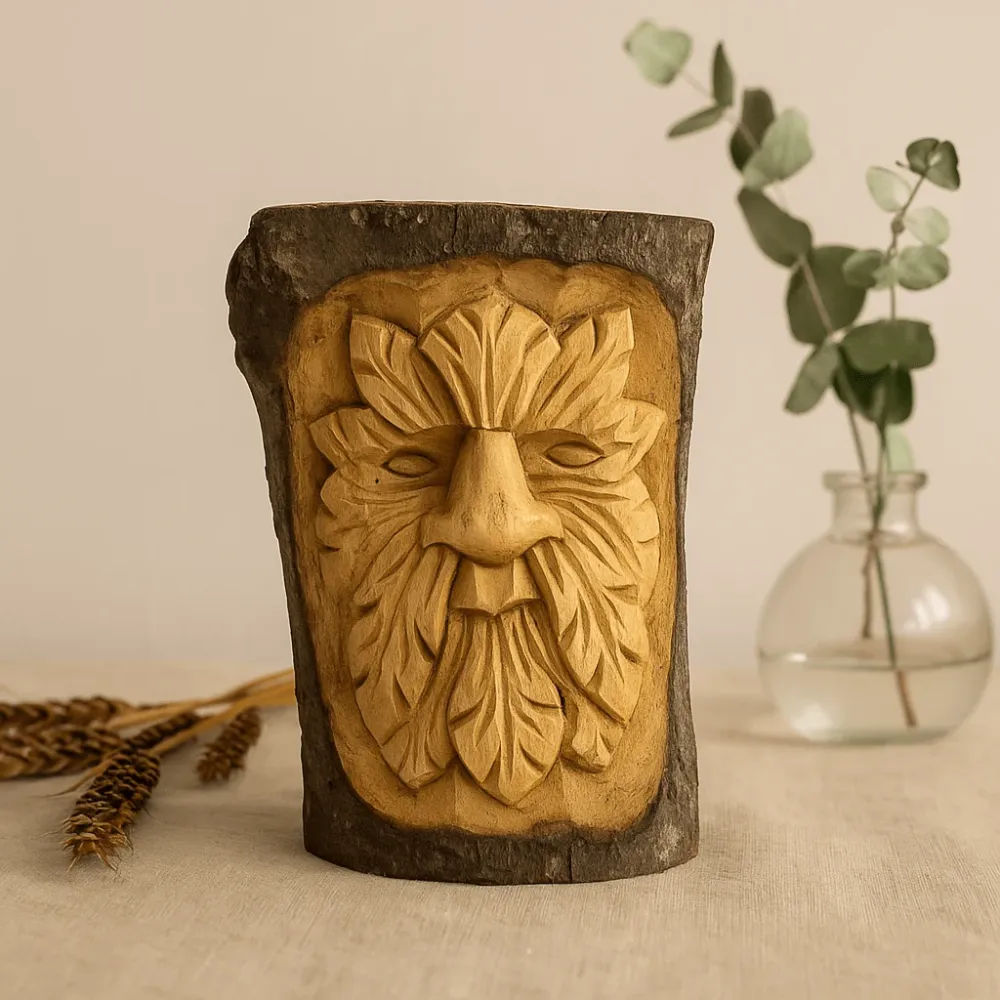 Фигура на Зелен човек малка 16x11x5cm