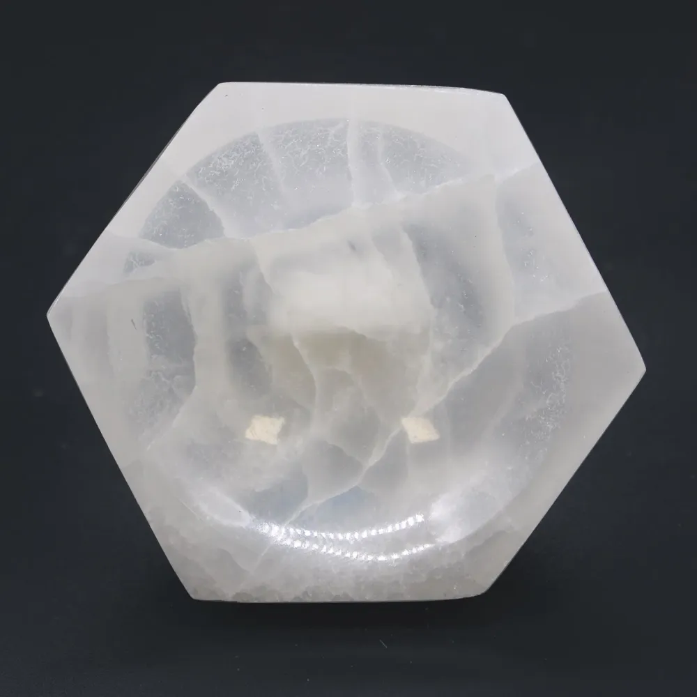 Селенитова шестоъгълна купа, 10 cm