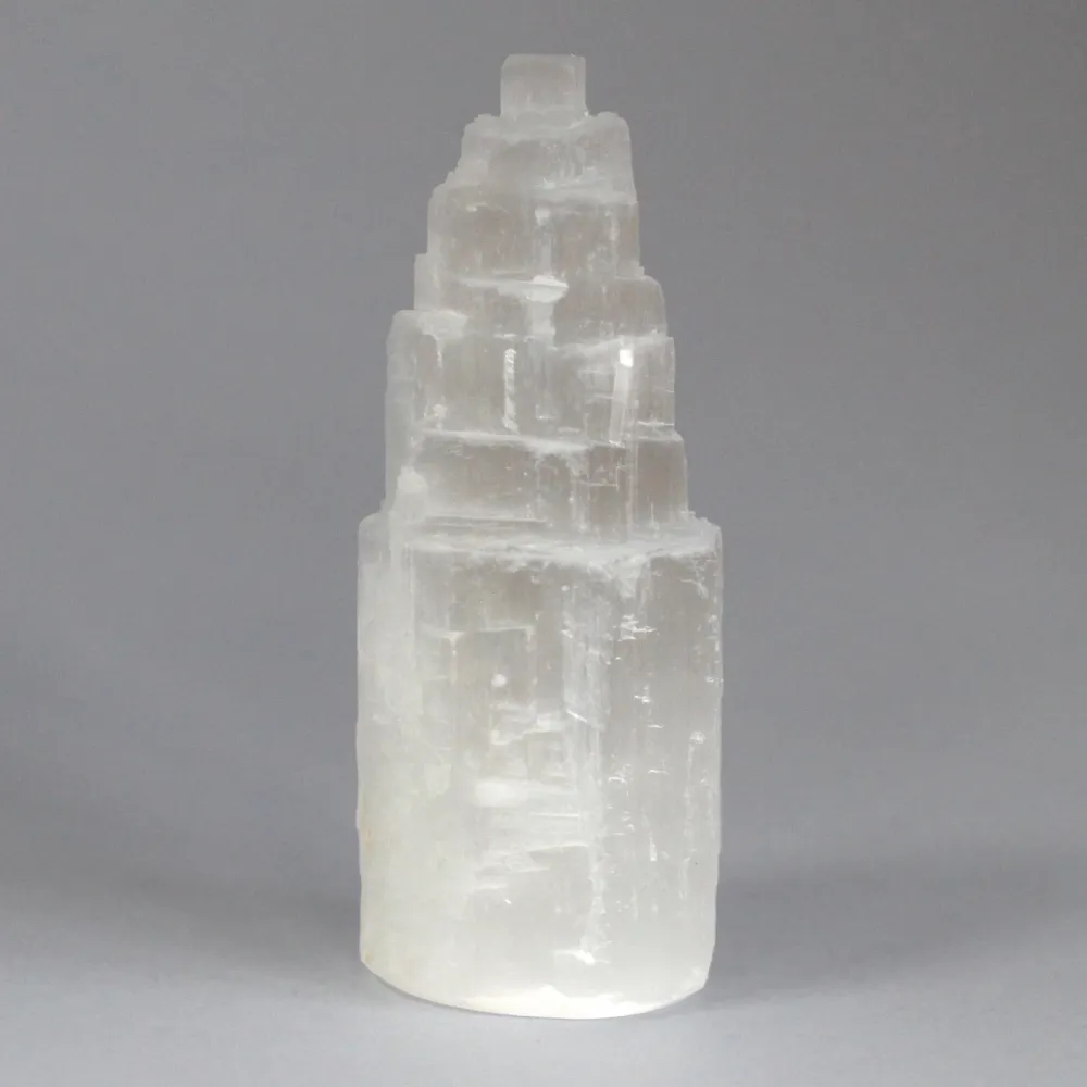 Кристална кула от селенит 10 cm
