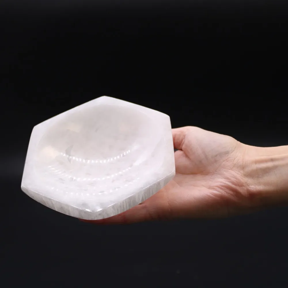 Селенитова купа, шестоъгълник 15 cm
