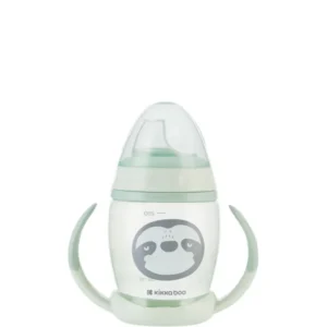 Чаша със силиконов накрайник 200мл Happy face Mint