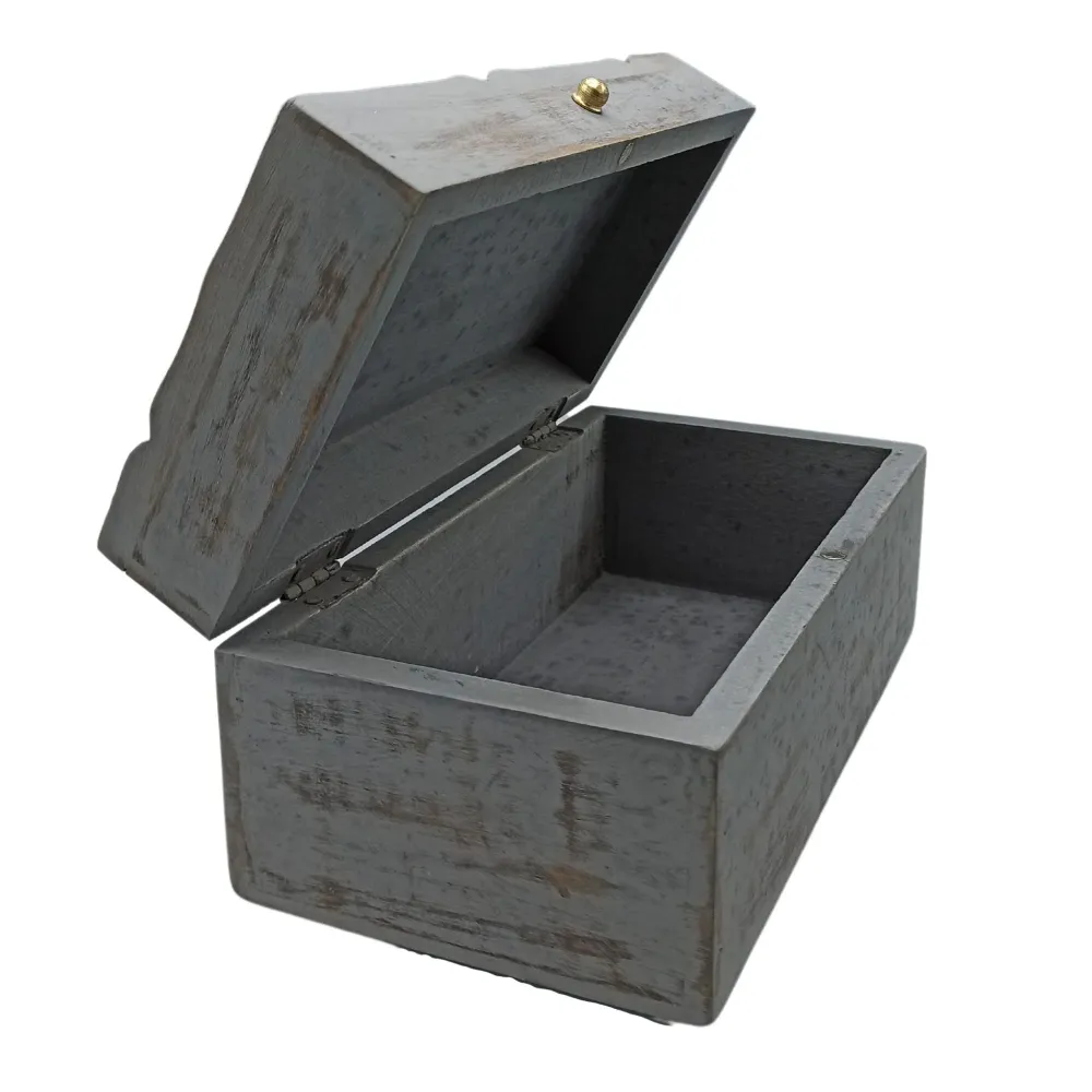 Кутия за съхранение Сив Звезда 22x12x10cm