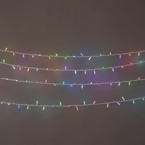 ЛАМПИЧКИ МРЕЖА,240 LED,31V, ПРОЗР.КАБЕЛ,WW СВЕТЛИНА, IP44