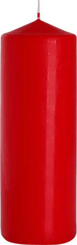 Червена колона свещ единична 80 x 250 mm