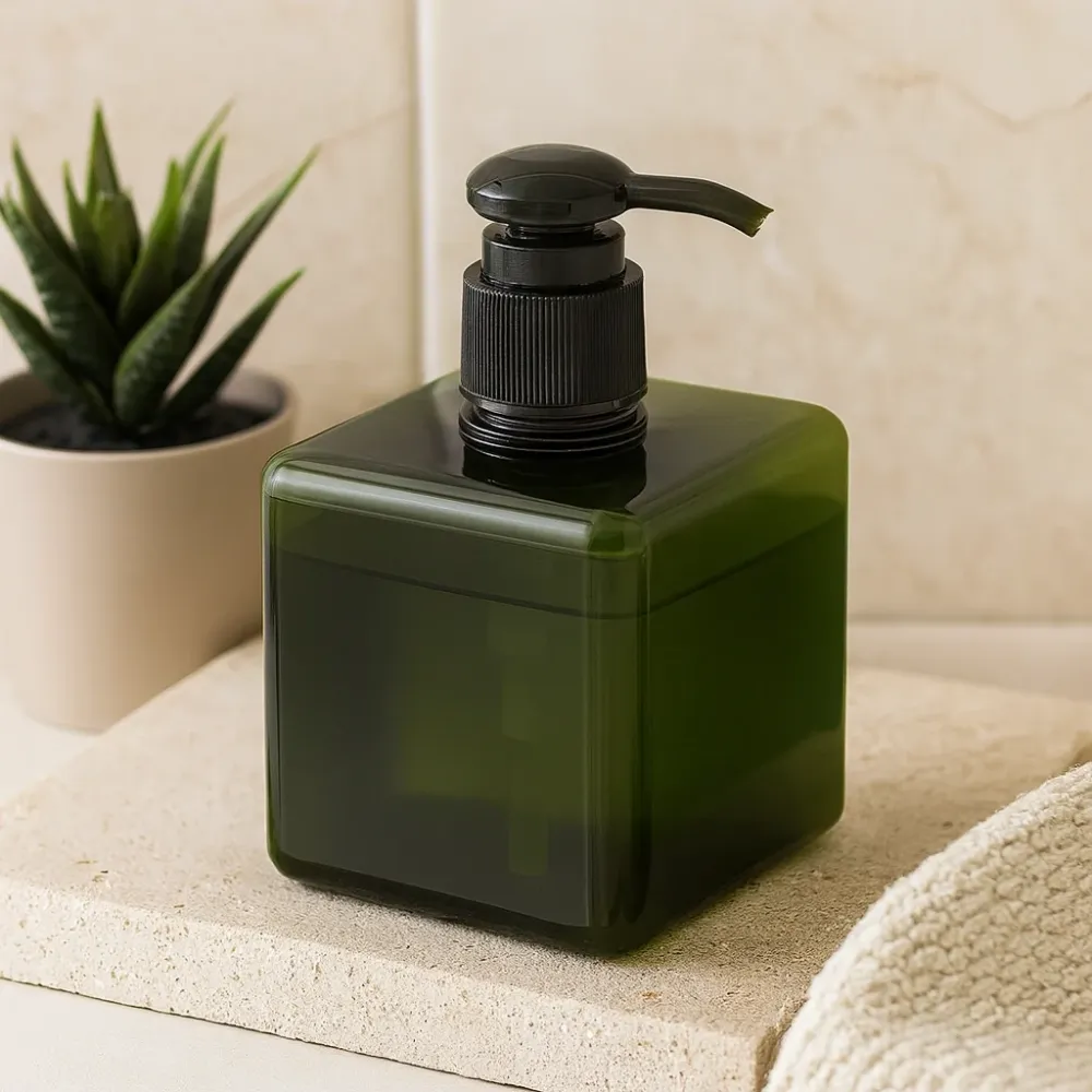 Диспенсър бутилка за многократна употреба, къса, 250 ml