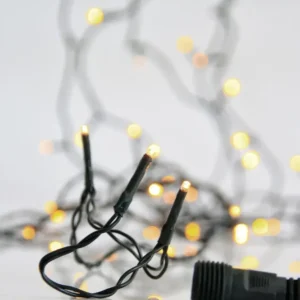 ЛАМПИЧКИ,300 LED,31V АДАПТОР,КОНЕКТОР,ЗЕЛ.КАБЕЛ,WW,ЗАХР.КАБЕЛ 3m, IP44