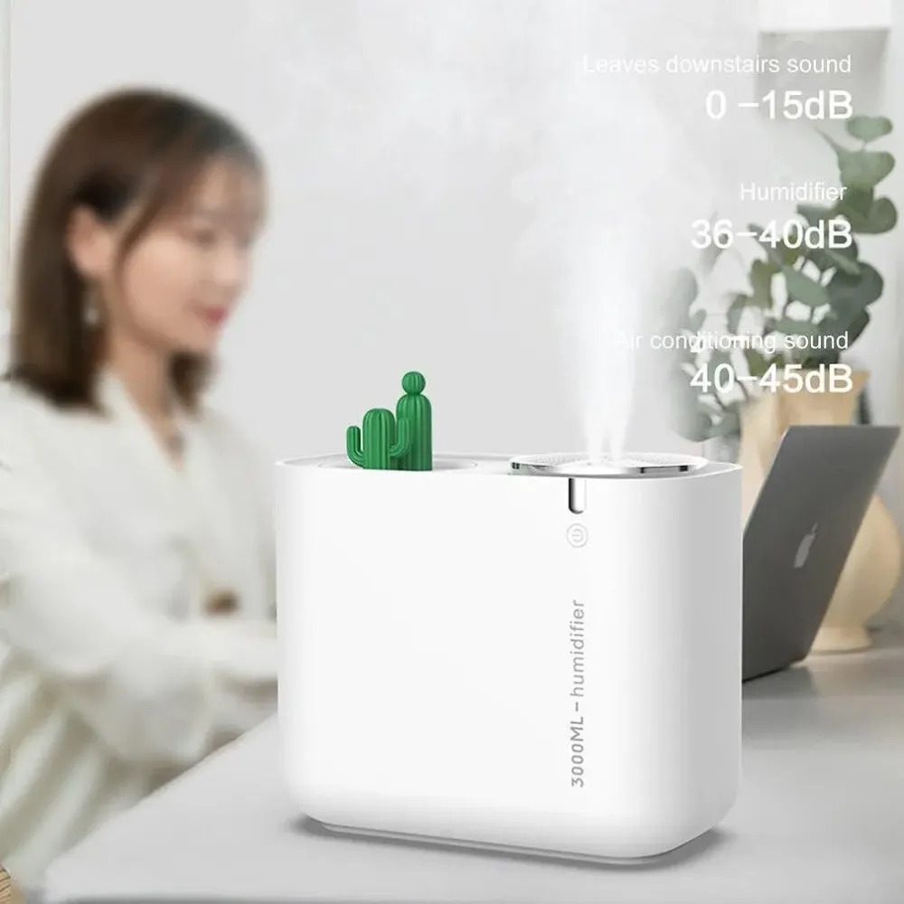 Ултразвуков овлажнител и дифузер 3000ML Cactus
