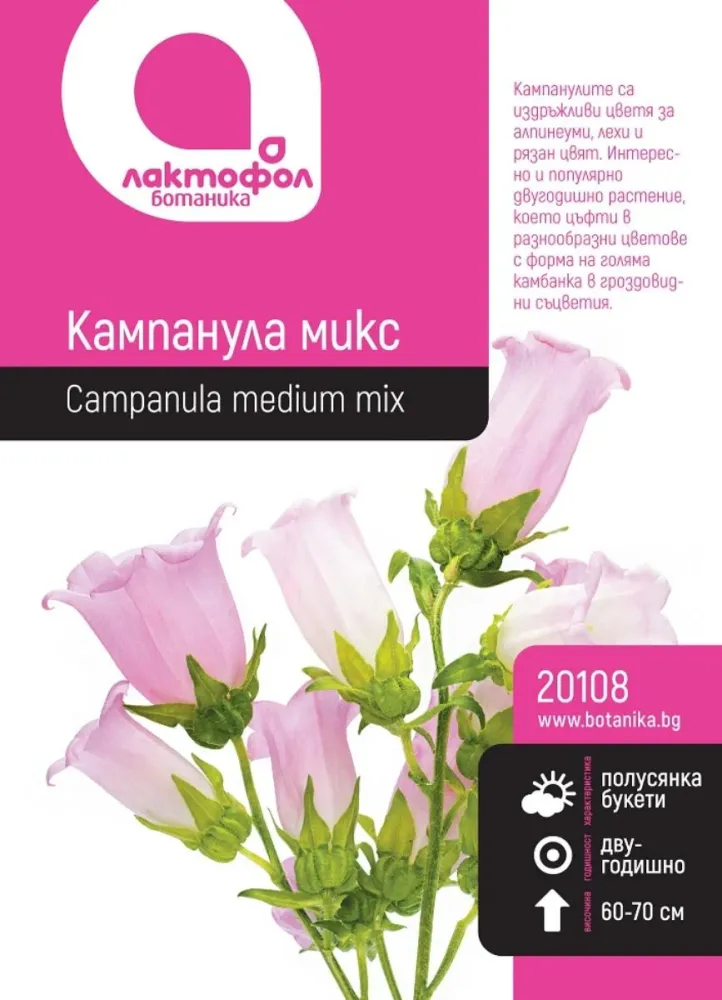 СЕМЕНА КАМПАНУЛА МИКС БОТАНИК