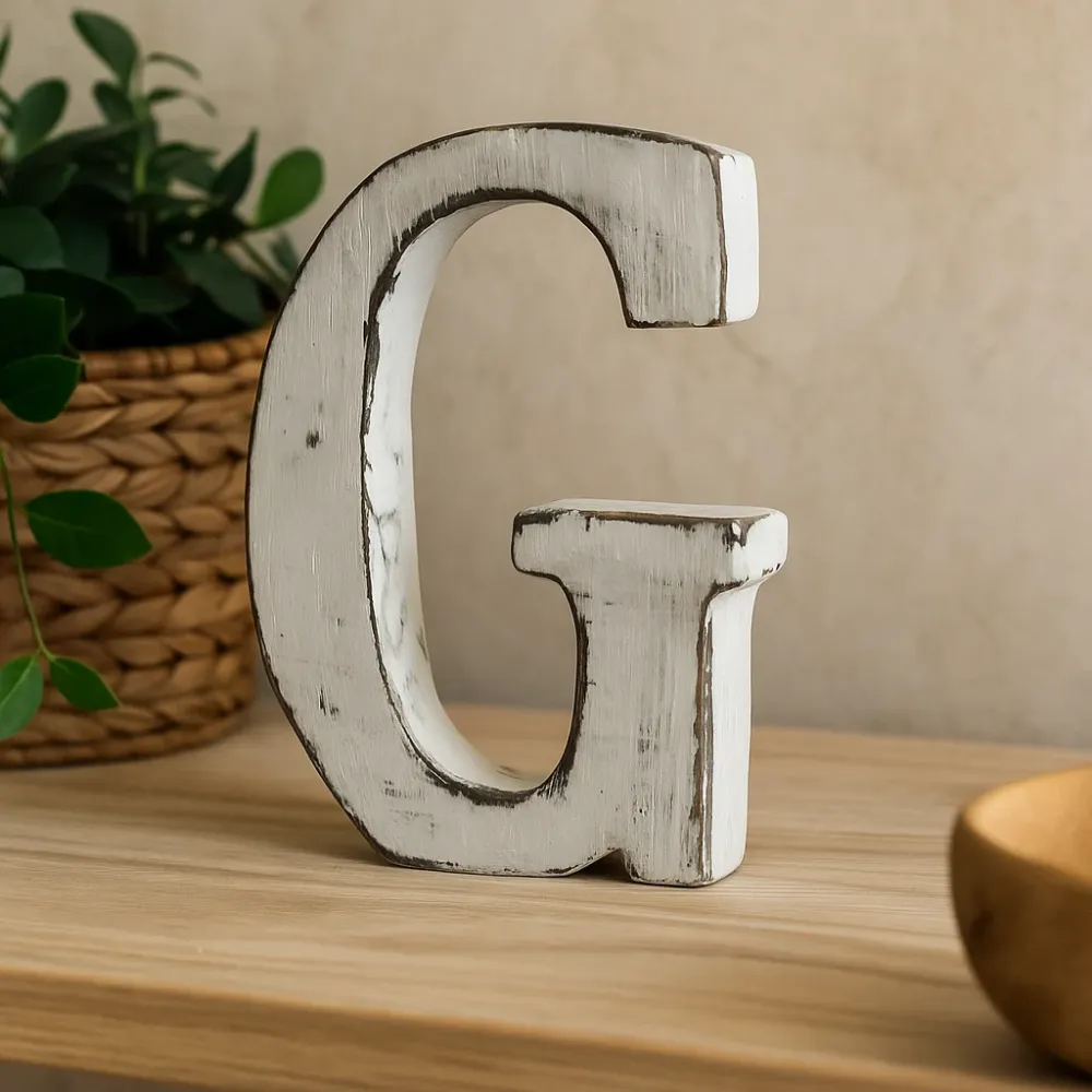 Дървена буква G