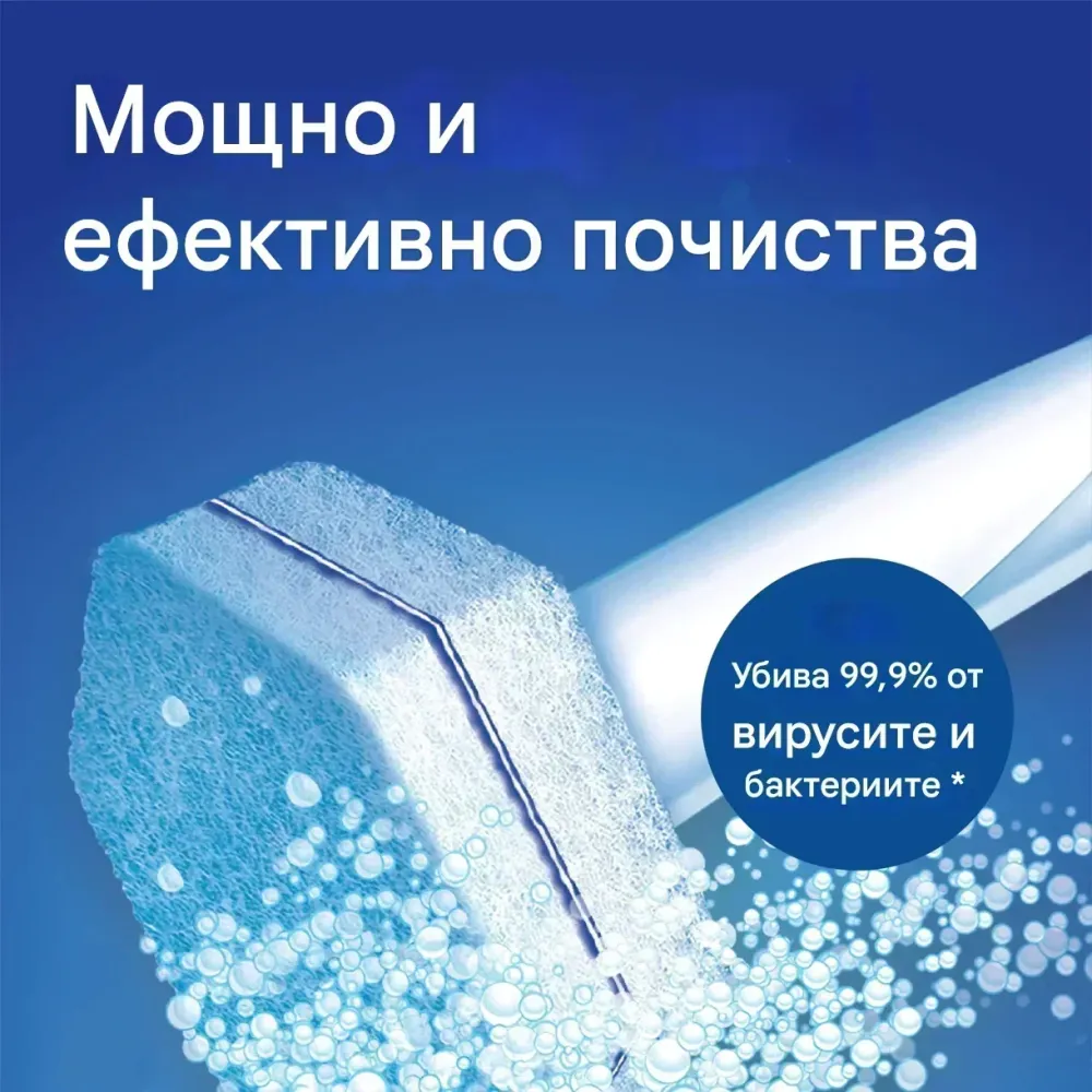 Четка за тоалетна със сменяеми накрайници