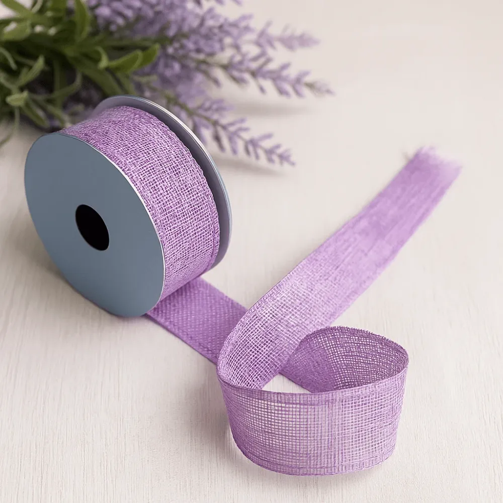 Лента с естествена текстура Лавандула 38mm x 20m